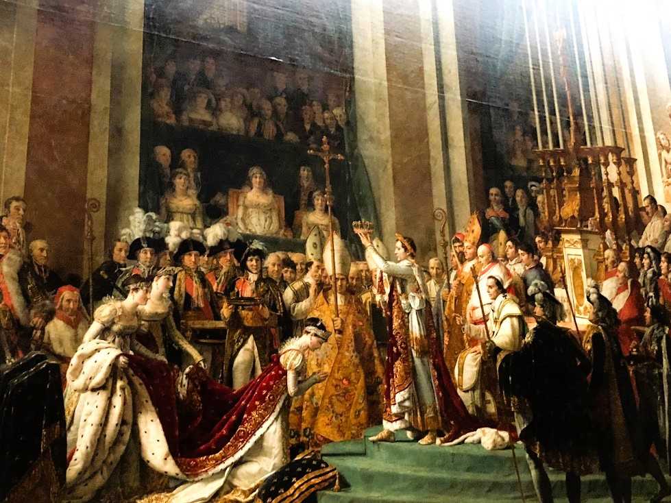 Situação do Louvre, vazamento e salas fechadas- quadro Sacramento de Napoleao