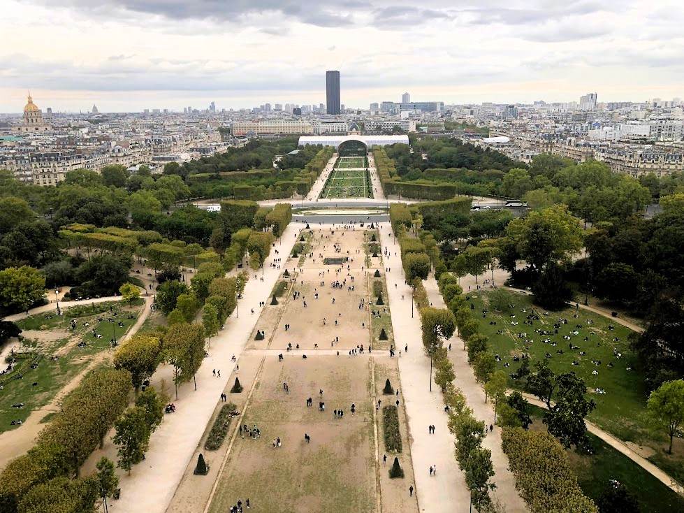 Vista Torre Montparnasse a partir da Torre Eiffel