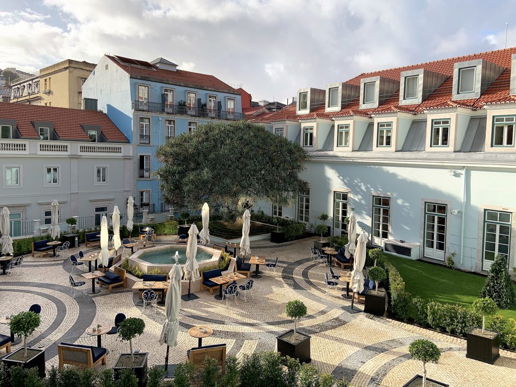 Palácio da Anunciada, hotel de luxo em Lisboa: pátio interno